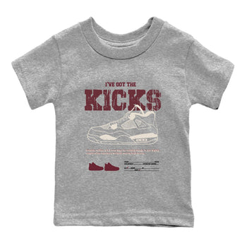 4s A Ma Maniere x Fossil Stone shirts to match jordans I've Got The Kicks sneaker match tees 4s A Ma Maniere x Fossil Stone match shoes to clothes SNRT Sneaker Tees Youth Baby Heather Grey 2 tee
