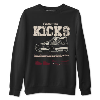 4s A Ma Maniere x Fossil Stone shirts to match jordans I've Got The Kicks sneaker match tees 4s A Ma Maniere x Fossil Stone match shoes to clothes SNRT Sneaker Tees unisex cotton Black 2 shirts