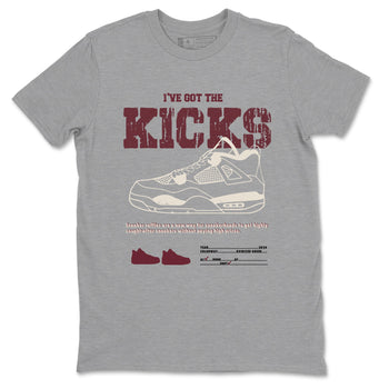 4s A Ma Maniere x Fossil Stone shirts to match jordans I've Got The Kicks sneaker match tees 4s A Ma Maniere x Fossil Stone match shoes to clothes SNRT Sneaker Tees unisex cotton Heather Grey 2 shirts