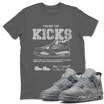 4s Wet Cement shirts to match jordans I've Got The Kicks sneaker match tees Air Jordan 4 SE Wet Cement SNRT Sneaker Release Tees unisex cotton Cool Grey 1 crew neck shirts