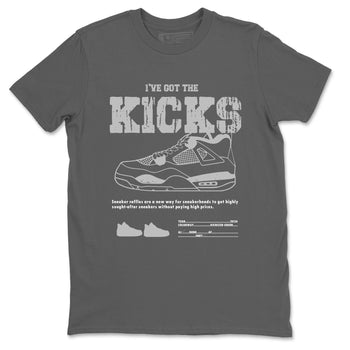 4s Wet Cement shirts to match jordans I've Got The Kicks sneaker match tees Air Jordan 4 SE Wet Cement SNRT Sneaker Release Tees unisex cotton Cool Grey 2 crew neck shirts