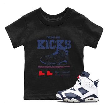 6s Olympic shirts to match jordans I've Got The Kicks sneaker match tees Air Jordan 6 Olympic SNRT Sneaker Tees streetwear brand Baby and Youth Black 1 cotton tee