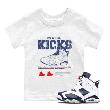 6s Olympic shirts to match jordans I've Got The Kicks sneaker match tees Air Jordan 6 Olympic SNRT Sneaker Tees streetwear brand Baby and Youth White 1 cotton tee