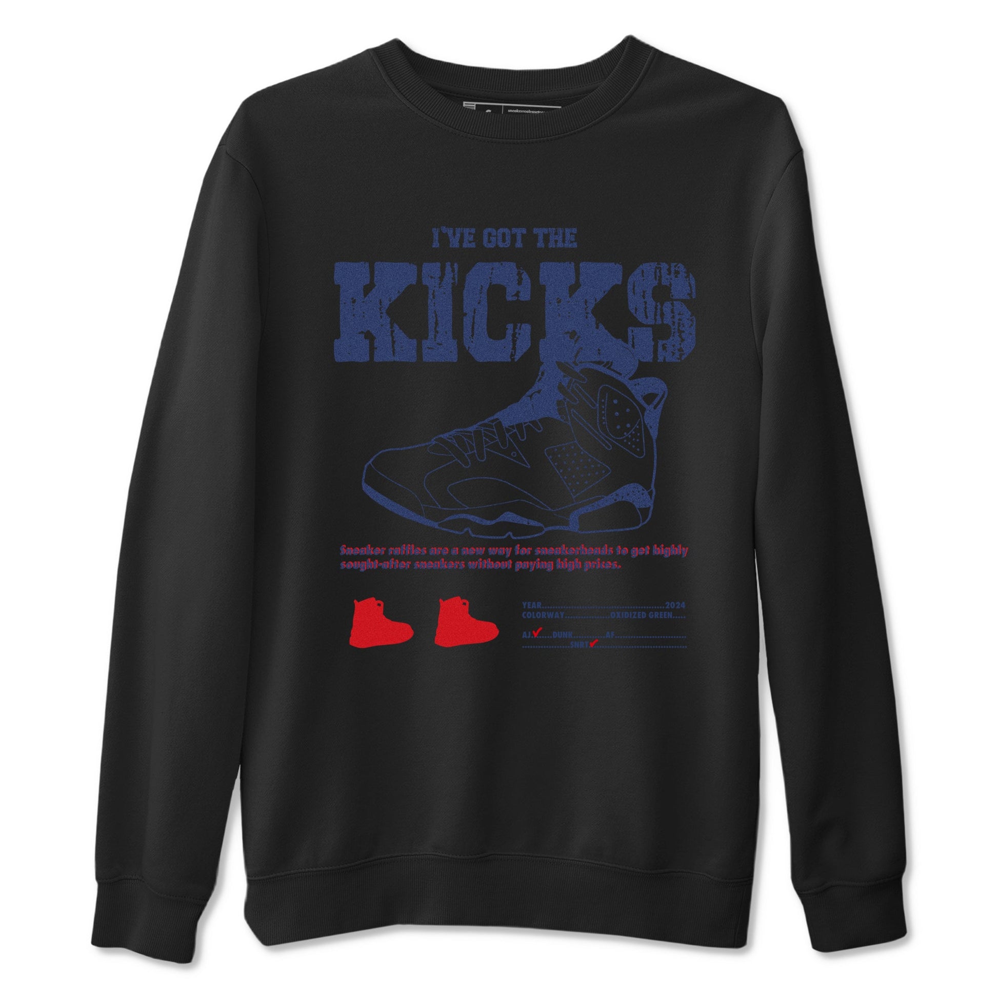 6s Olympic shirts to match jordans I've Got The Kicks sneaker match tees Air Jordan 6 Olympic SNRT Sneaker Tees streetwear brand Black 2 unisex cotton tee