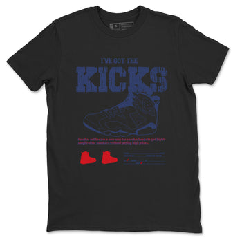 6s Olympic shirts to match jordans I've Got The Kicks sneaker match tees Air Jordan 6 Olympic SNRT Sneaker Tees streetwear brand Black 2 unisex cotton tee