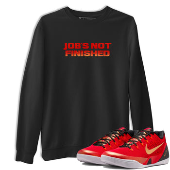 Best Christmas gifts for sneakerheads  – Sneaker Tees To Match Nike KB 9 China Sneakers – Job's Not Finished Graphic Tee Black 1