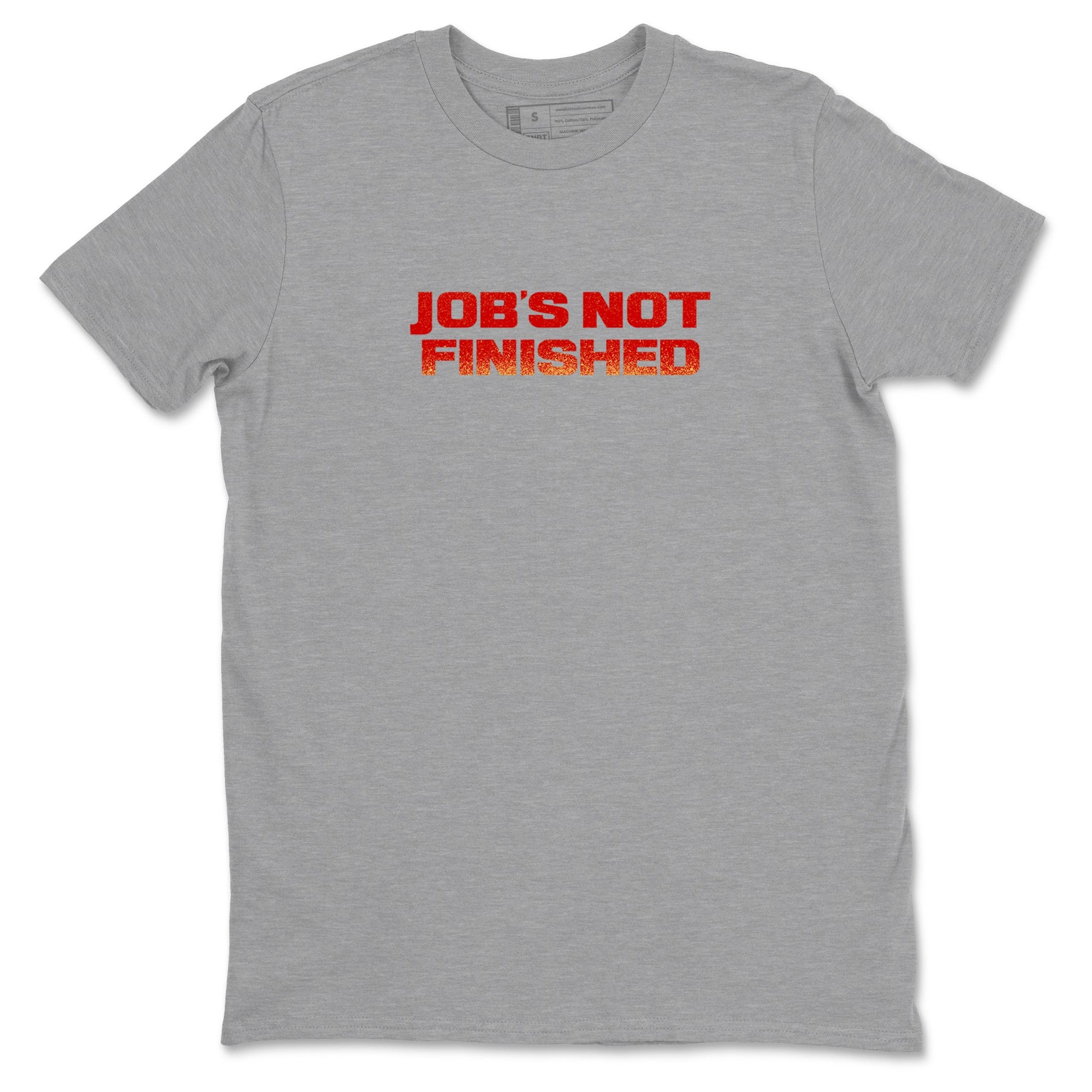Best Christmas gifts for sneakerheads  – Sneaker Tees To Match Nike KB 9 China Sneakers – Job's Not Finished Graphic Tee Heather Grey 2