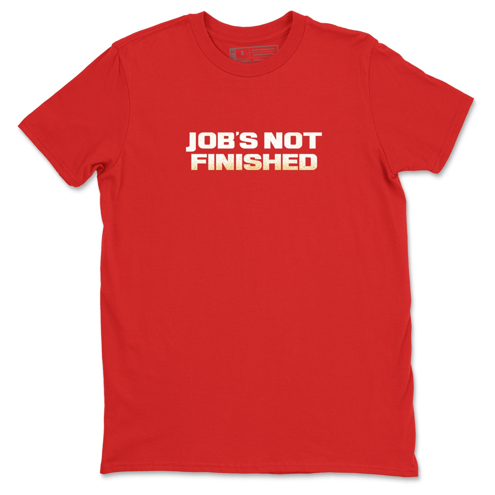 Best Christmas gifts for sneakerheads  – Sneaker Tees To Match Nike KB 9 China Sneakers – Job's Not Finished Graphic Tee Red 2