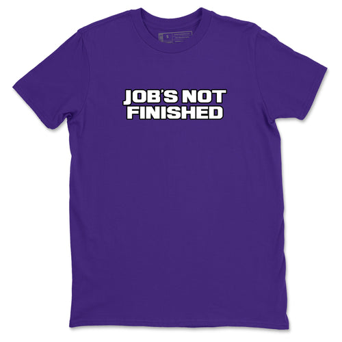 Sneaker Threads – Sneaker Tees To Match Nike KB 9 Hyper Grape – Job's Not Finished Graphic Tee Purple 2. Perfect for Jordan releases 2025 colorways. Perfect for purple basketball sneaker releases and legacy-inspired colorways for 2025 hoopers.