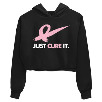 Sneaker Threads Sneaker Tees To Match Air Jordan 5 Medium Soft Pink Just Cure It Crop Tee Black 2. Perfect for Jordan releases 2025 colorways. breast cancer awareness.