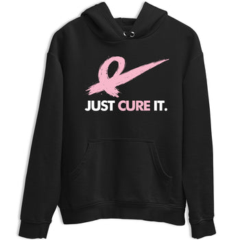 Sneaker Threads Sneaker Tees To Match Air Jordan 5 Medium Soft Pink Just Cure It Graphic Tee Black 2. Perfect for Jordan releases 2025 colorways. breast cancer awareness.