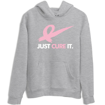 Sneaker Threads Sneaker Tees To Match Air Jordan 5 Medium Soft Pink Just Cure It Graphic Tee Heather Grey 2. Perfect for Jordan releases 2025 colorways. breast cancer awareness.
