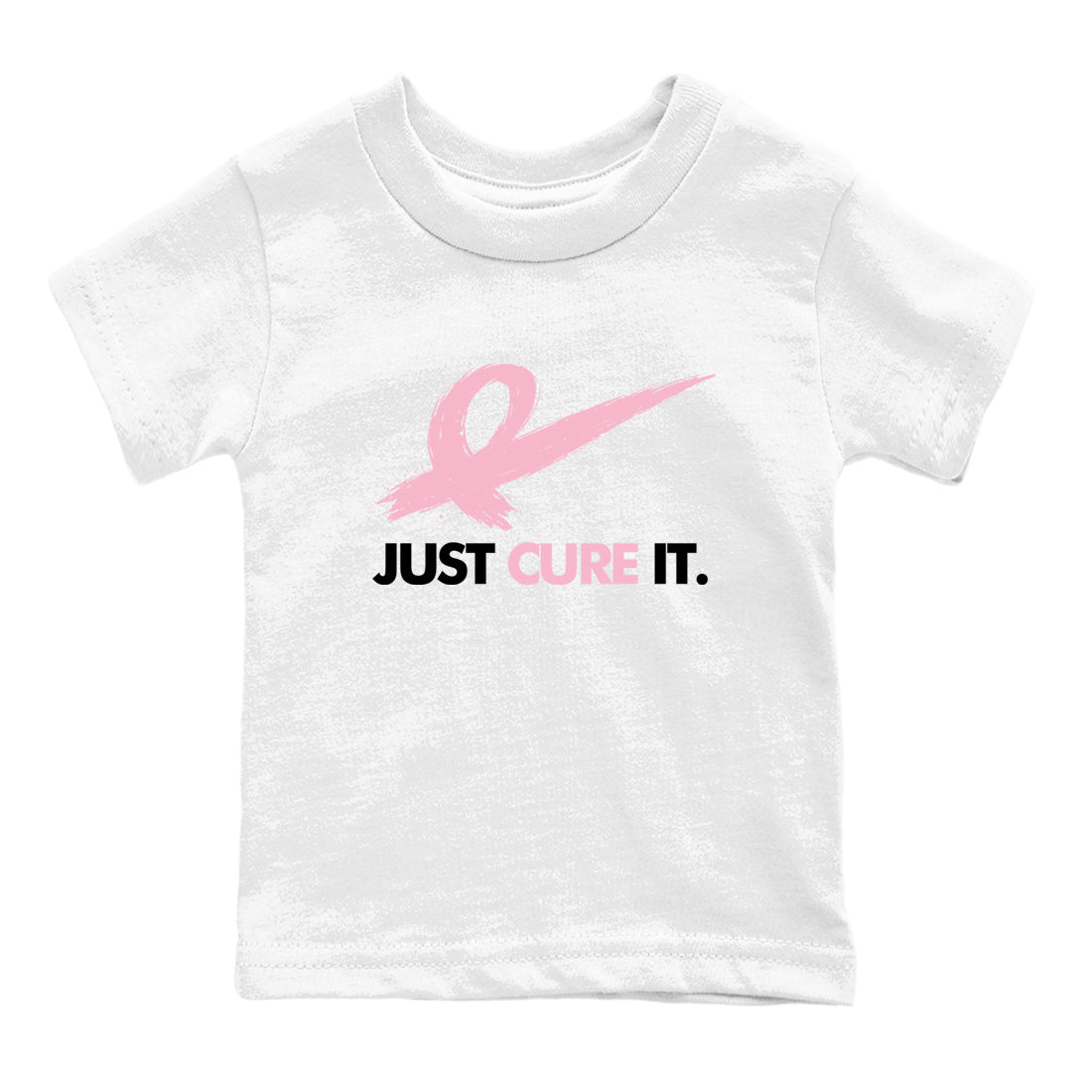 Sneaker Threads Sneaker Tees To Match Air Jordan 5 Medium Soft Pink Just Cure It Youth Graphic Tee White 2. Perfect for Jordan releases 2025 colorways. breast cancer awareness.