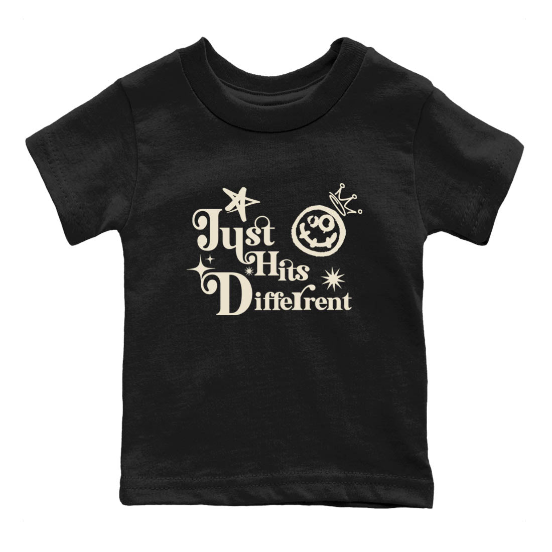 Sneaker Threads – Sneaker Tees To Match Air Foamposite One Pearl – Just Hits Different Youth Graphic Tee Black 2. Perfect for Jordan releases 2025 colorways.