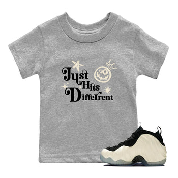 Sneaker Threads – Sneaker Tees To Match Air Foamposite One Pearl – Just Hits Different Youth Graphic Tee Heather Grey 1. Perfect for Jordan releases 2025 colorways.