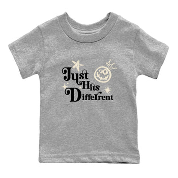 Sneaker Threads – Sneaker Tees To Match Air Foamposite One Pearl – Just Hits Different Youth Graphic Tee Heather Grey 2. Perfect for Jordan releases 2025 colorways.