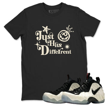 Sneaker Threads – Sneaker Tees To Match Air Foamposite One Pearl – Just Hits Different Graphic Tee Black 1. Perfect for Jordan releases 2025 colorways.