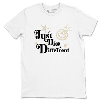 Sneaker Threads – Sneaker Tees To Match Air Foamposite One Pearl – Just Hits Different Graphic Tee White 2. Perfect for Jordan releases 2025 colorways.