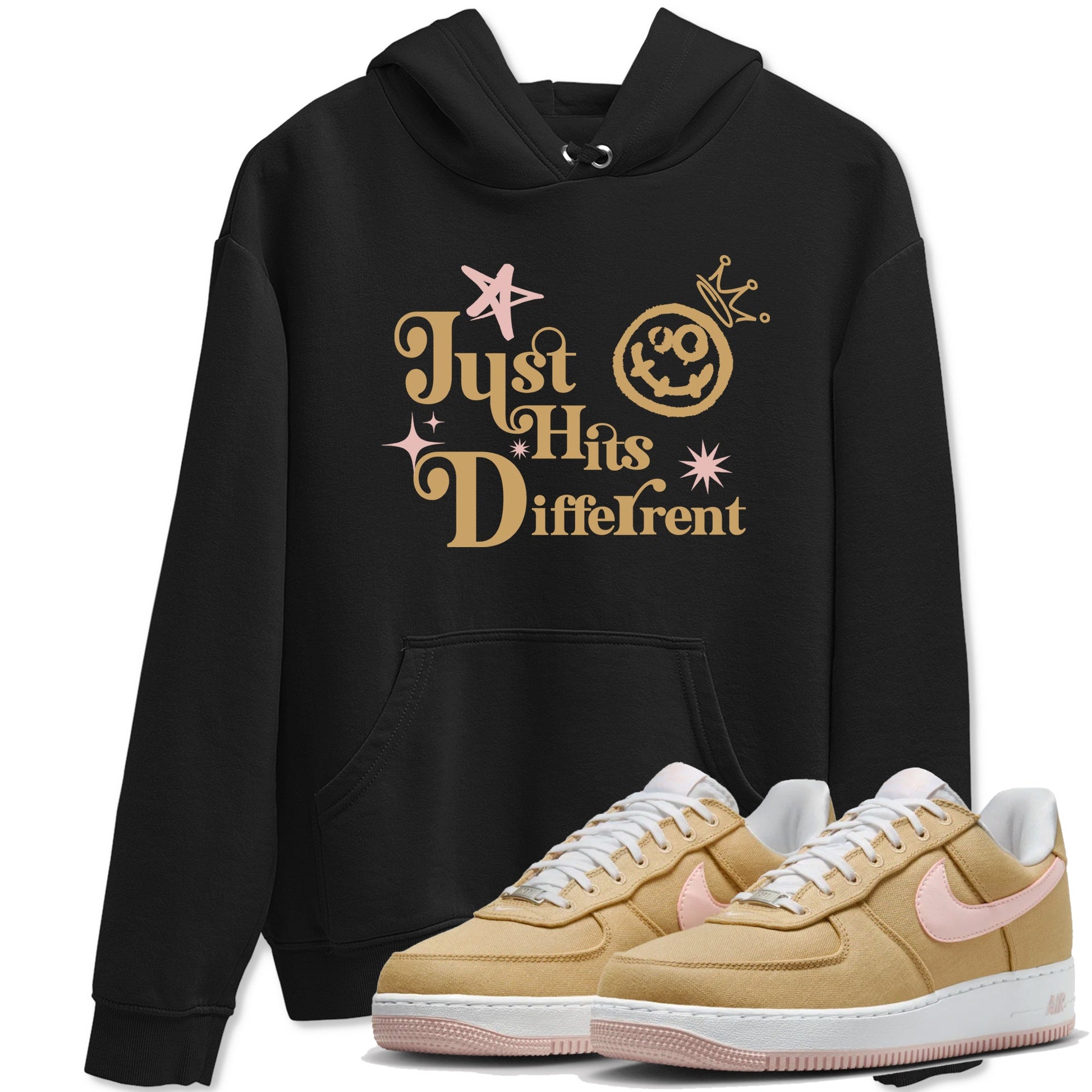 AF1 Linen shirts to match jordans Just Hits Different sneaker match tees Air Force 1 Linen match shoes to clothes SNRT Sneaker Tees unisex cotton Black 1 shirts