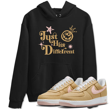 AF1 Linen shirts to match jordans Just Hits Different sneaker match tees Air Force 1 Linen match shoes to clothes SNRT Sneaker Tees unisex cotton Black 1 shirts