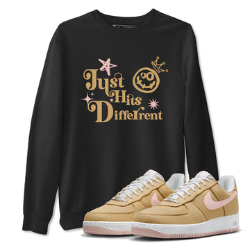AF1 Linen shirts to match jordans Just Hits Different sneaker match tees Air Force 1 Linen match shoes to clothes SNRT Sneaker Tees unisex cotton Black 1 shirts