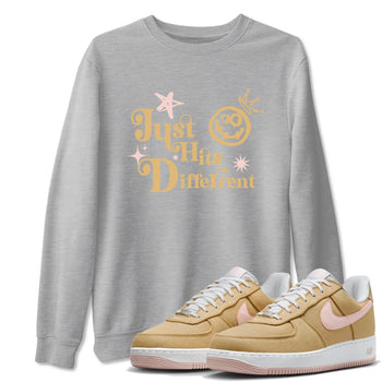 AF1 Linen shirts to match jordans Just Hits Different sneaker match tees Air Force 1 Linen match shoes to clothes SNRT Sneaker Tees unisex cotton Heather Grey 1 shirts