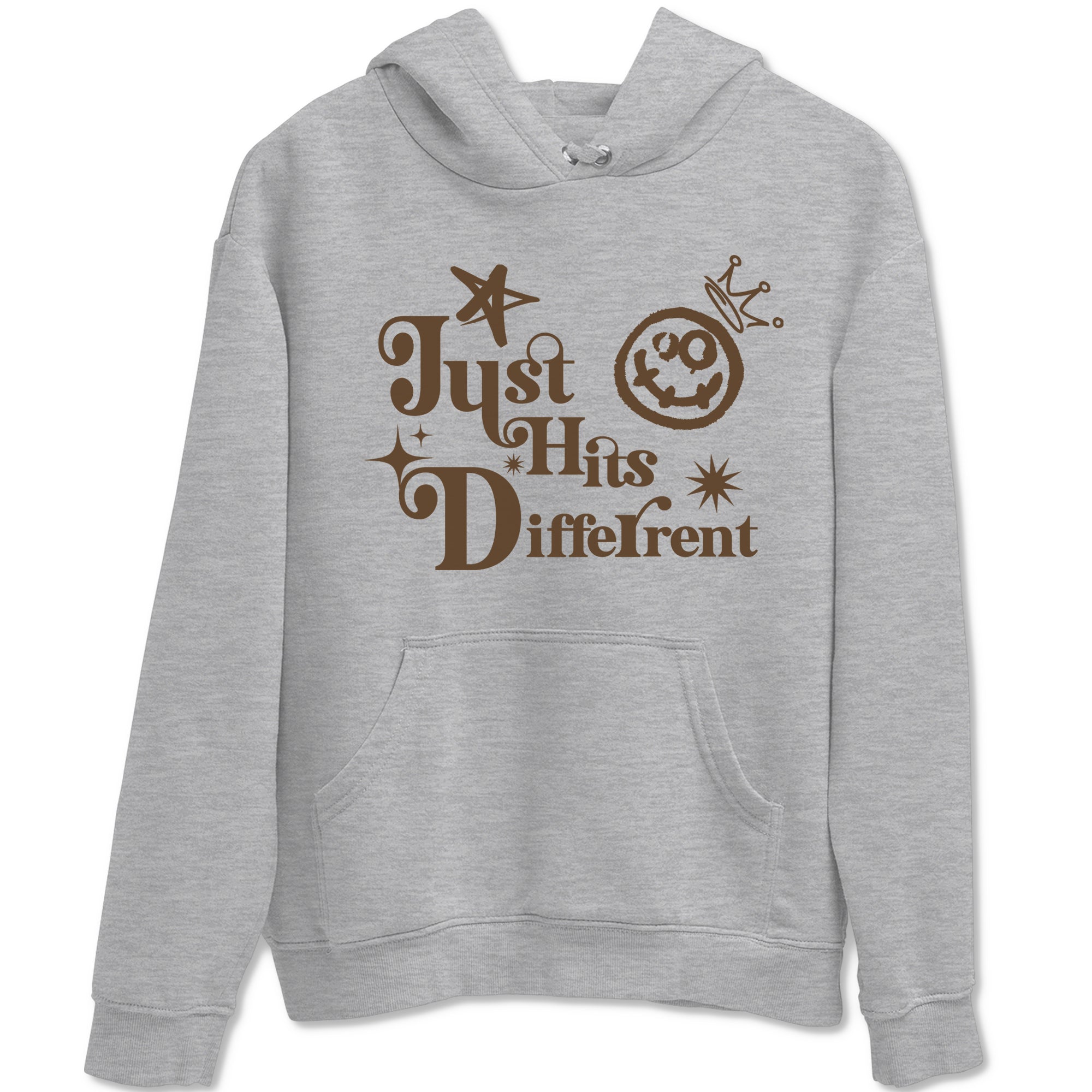 1s Mocha shirts to match jordans Just Hits Different sneaker match tees Air Jordan 1 Mocha match shoes to clothes SNRT Sneaker Tees unisex cotton Heather Grey 2 shirts