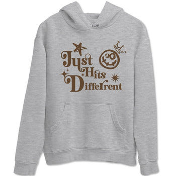 1s Mocha shirts to match jordans Just Hits Different sneaker match tees Air Jordan 1 Mocha match shoes to clothes SNRT Sneaker Tees unisex cotton Heather Grey 2 shirts