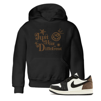 1s Mocha shirts to match jordans Just Hits Different sneaker match tees Air Jordan 1 Mocha match shoes to clothes SNRT Sneaker Tees Youth Baby Black 1 tee