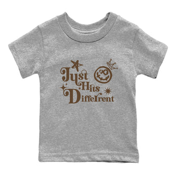 1s Mocha shirts to match jordans Just Hits Different sneaker match tees Air Jordan 1 Mocha match shoes to clothes SNRT Sneaker Tees Youth Baby Heather Grey 2 tee