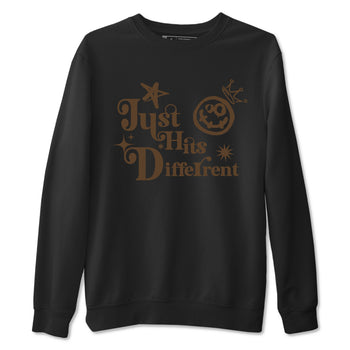 1s Mocha shirts to match jordans Just Hits Different sneaker match tees Air Jordan 1 Mocha match shoes to clothes SNRT Sneaker Tees unisex cotton Black 2 shirts