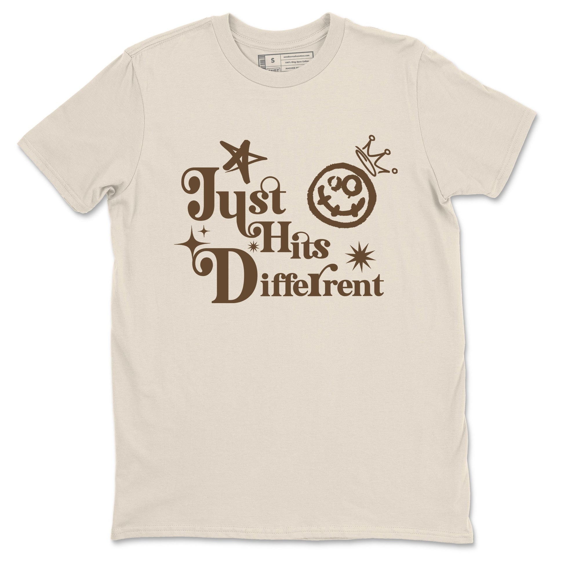 1s Mocha shirts to match jordans Just Hits Different sneaker match tees Air Jordan 1 Mocha match shoes to clothes SNRT Sneaker Tees unisex cotton Natural 2 shirts