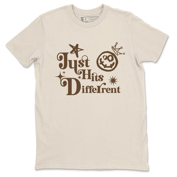 1s Mocha shirts to match jordans Just Hits Different sneaker match tees Air Jordan 1 Mocha match shoes to clothes SNRT Sneaker Tees unisex cotton Natural 2 shirts