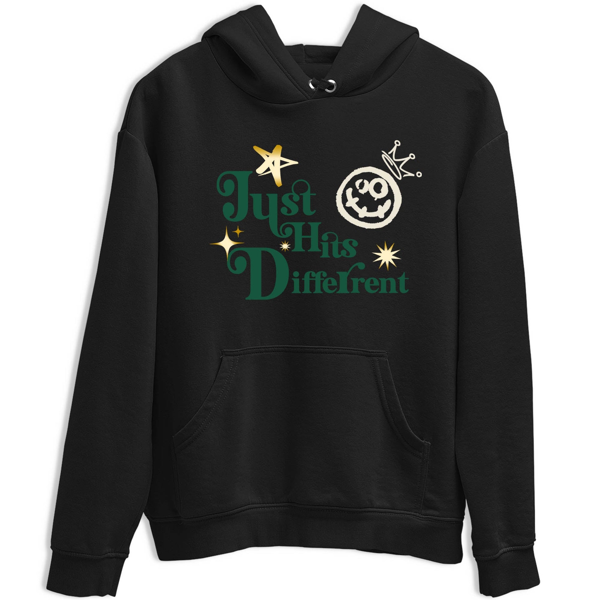 Sneaker Threads – Sneaker Tees To Match Air Jordan 1 Pro Green – Just Hits Different Graphic Tee Black 2. Perfect for Jordan releases 2025 colorways.