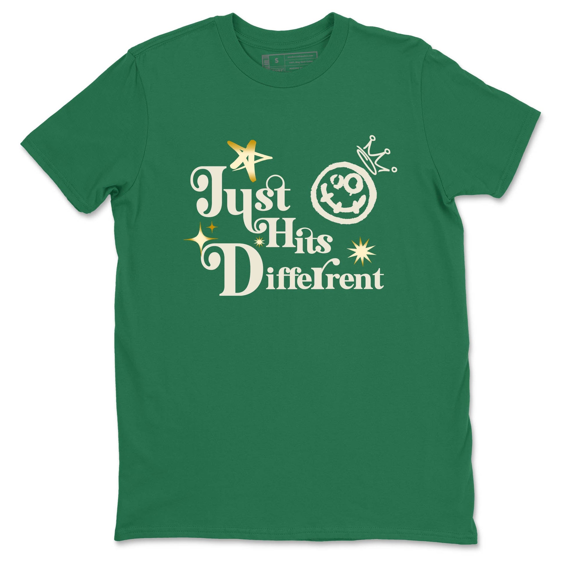 Sneaker Threads – Sneaker Tees To Match Air Jordan 1 Pro Green – Just Hits Different Graphic Tee Kelly Green 2. Perfect for Jordan releases 2025 colorways.