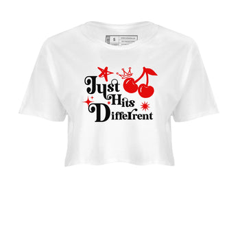 11s Bred Velvet shirts to match jordans Just Hits Different sneaker match tees Air Jordan 11 Retro Bred Velvet match shoes to clothes SNRT Sneaker Tees unisex cotton White 2 crop tee