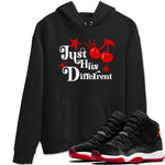 11s Bred Velvet shirts to match jordans Just Hits Different sneaker match tees Air Jordan 11 Retro Bred Velvet match shoes to clothes SNRT Sneaker Tees unisex cotton Black 1 shirts