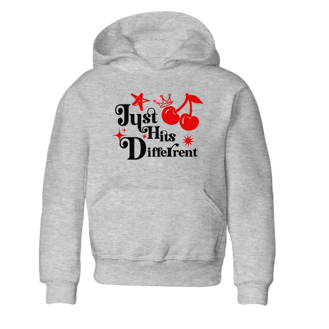 11s Bred Velvet shirts to match jordans Just Hits Different sneaker match tees Air Jordan 11 Retro Bred Velvet match shoes to clothes SNRT Sneaker Tees Youth Baby Heather Grey 2 tee