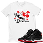 11s Bred Velvet shirts to match jordans Just Hits Different sneaker match tees Air Jordan 11 Retro Bred Velvet match shoes to clothes SNRT Sneaker Tees unisex cotton White 1 shirts