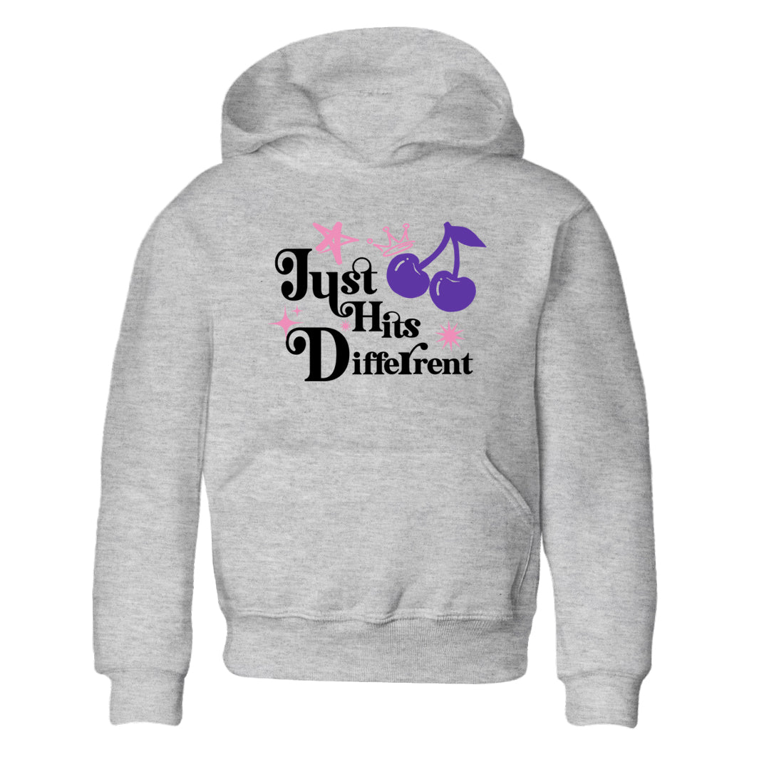 Sneaker match tees – Sneaker Tees To Match Air Jordan 11 Canyon Purple Shoes – Just Hits Different Kids T-Shirt Heather Grey 2