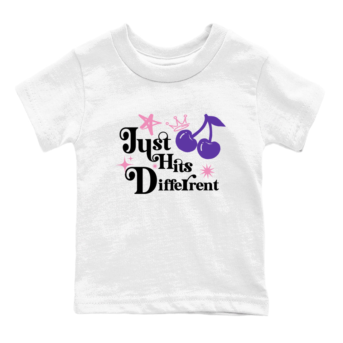Sneaker match tees – Sneaker Tees To Match Air Jordan 11 Canyon Purple Shoes – Just Hits Different Kids T-Shirt White 2