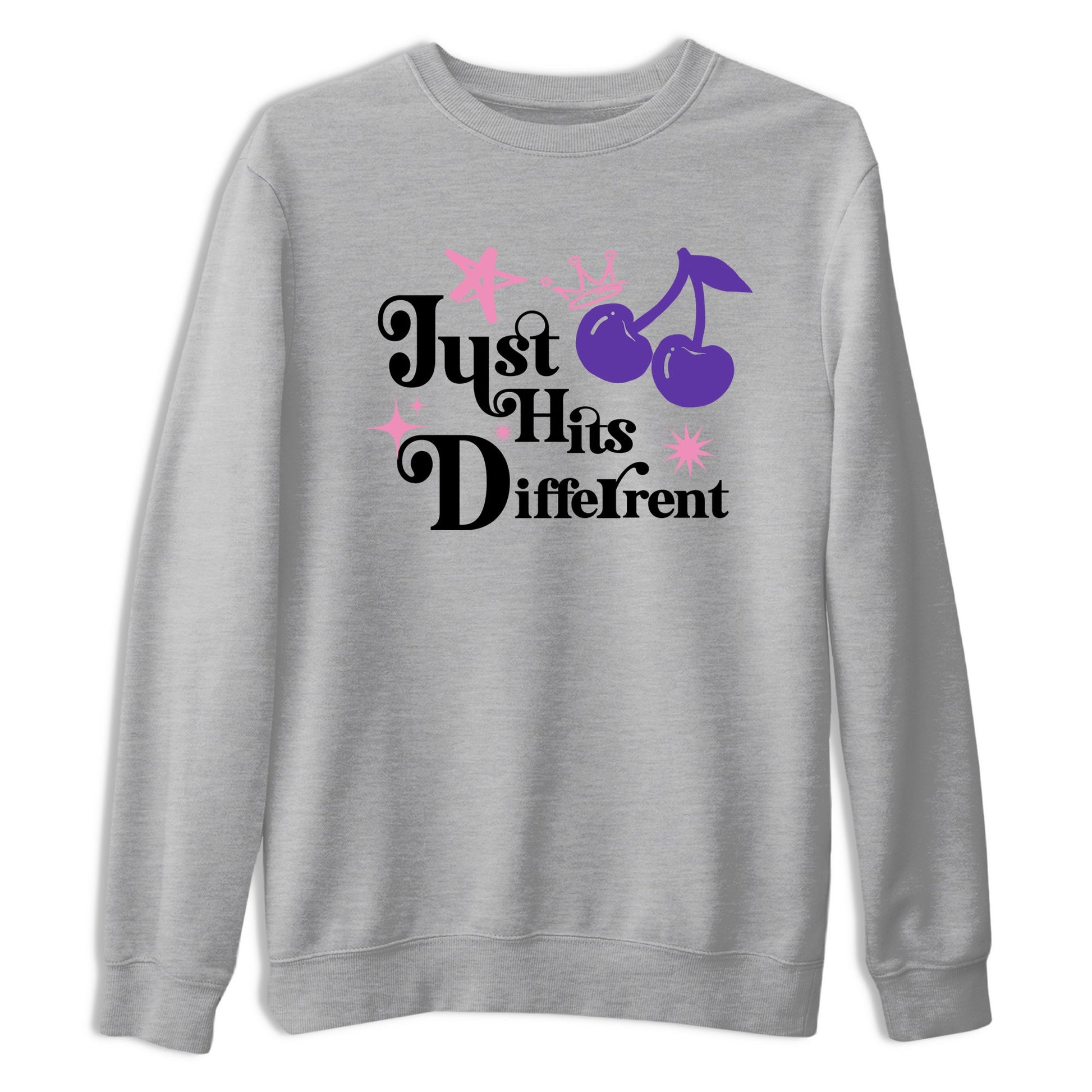 Sneaker match tees – Sneaker Tees To Match Air Jordan 11 Canyon Purple Shoes – Just Hits Different Tee Heather Grey 2