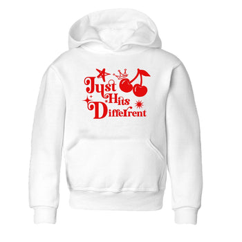 11s Cherry shirts to match jordans Just Hits Different sneaker match tees Air Jordan 11 Retro Cherry match shoes to clothes SNRT Sneaker Tees Youth Baby White 2 tee