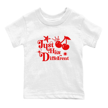 11s Cherry shirts to match jordans Just Hits Different sneaker match tees Air Jordan 11 Retro Cherry match shoes to clothes SNRT Sneaker Tees Youth Baby White 2 tee