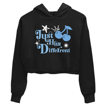 11s Legend Blue shirts to match jordans Just Hits Different best t shirts to wear with jordans AJ11 Retro Legend Blue match shoes to clothes SNRT Sneaker Tees unisex cotton Black 2 crop tee