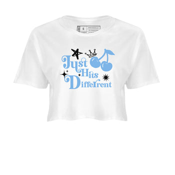 11s Legend Blue shirts to match jordans Just Hits Different best t shirts to wear with jordans AJ11 Retro Legend Blue match shoes to clothes SNRT Sneaker Tees unisex cotton White 2 crop tee
