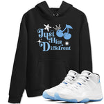 11s Legend Blue shirts to match jordans Just Hits Different best t shirts to wear with jordans AJ11 Retro Legend Blue match shoes to clothes SNRT Sneaker Tees unisex cotton Black 1 shirts