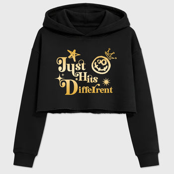 Sneaker match tees – Sneaker Tees To Match Air Jordan 11 Mother's Day Shoes – Just Hits Different Crop T-Shirt Black 2