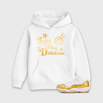 Sneaker match tees – Sneaker Tees To Match Air Jordan 11 Mother's Day Shoes – Just Hits Different Kids T-Shirt White 1