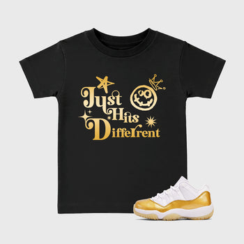 Sneaker match tees – Sneaker Tees To Match Air Jordan 11 Mother's Day Shoes – Just Hits Different Kids T-Shirt Black 1